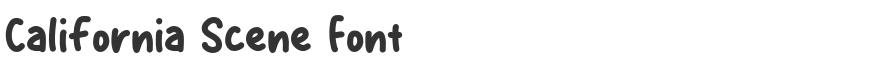 California Scene Font
