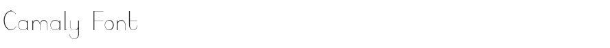 Camaly Font