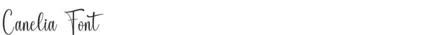 Canelia Font