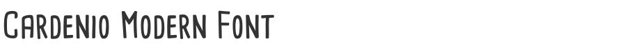 Cardenio Modern Font