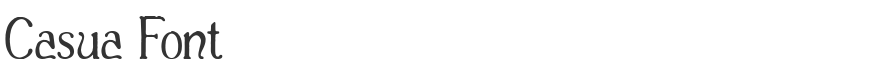 Casua Font
