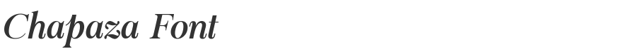 Chapaza Font