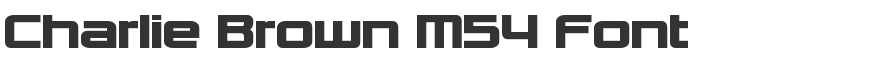 Charlie Brown M54 Font