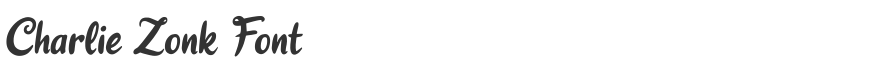 Charlie Zonk Font