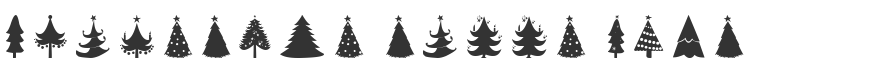Christmas Trees Font