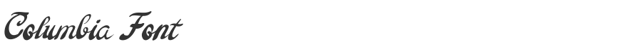 Columbia Font