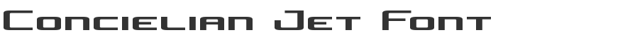 Concielian Jet Font