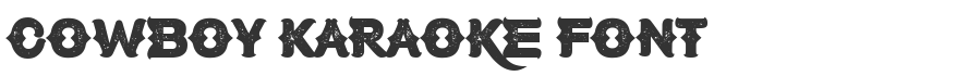 Cowboy Karaoke Font