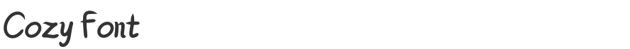 Cozy Font