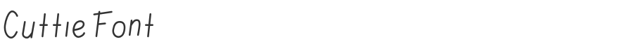 Cuttie Font