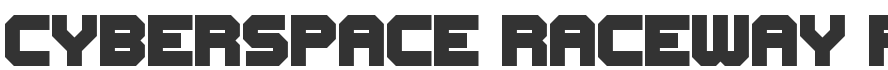 Cyberspace Raceway Font