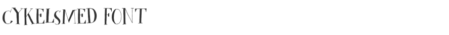 Cykelsmed Font