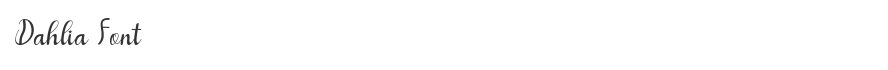 Dahlia Font