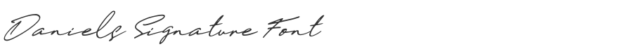 Daniels Signature Font