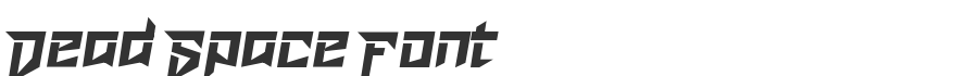 Dead Space Font