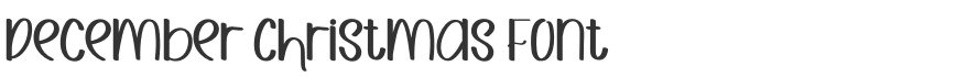 December Christmas Font