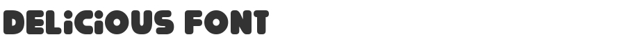 Delicious Font