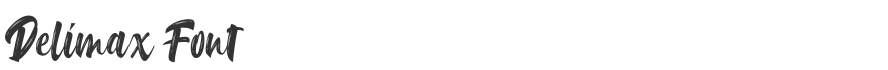 Delimax Font