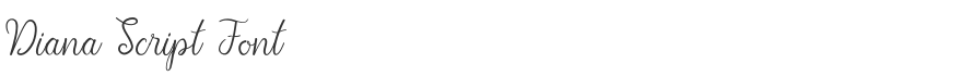 Diana Script Font
