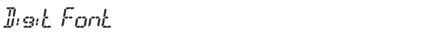 Digit Font