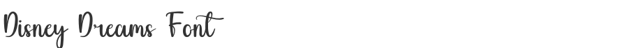 Disney Dreams Font