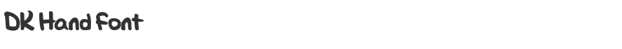DK Hand Font