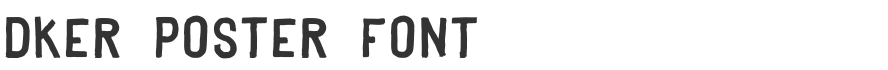 Dker Poster Font