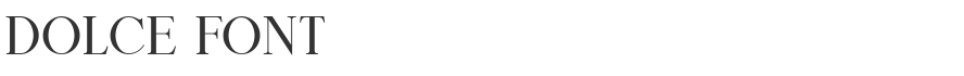 Dolce Font