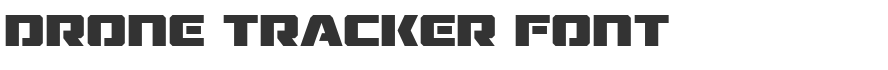 Drone Tracker Font