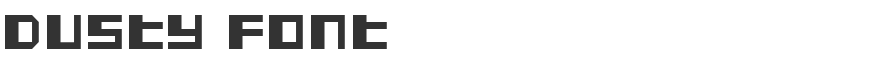Dusty Font