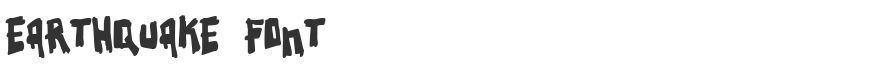 Earthquake Font