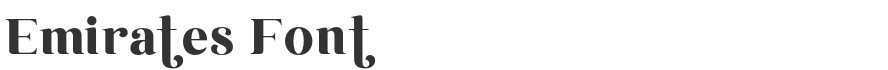 Emirates Font