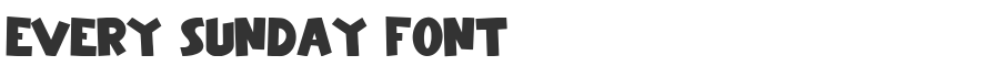 Every Sunday Font