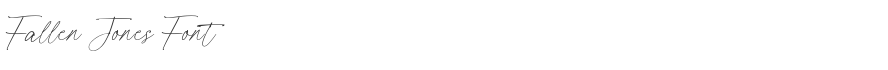Fallen Jones Font