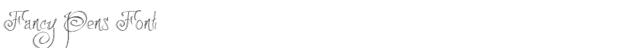 Fancy Pens Font