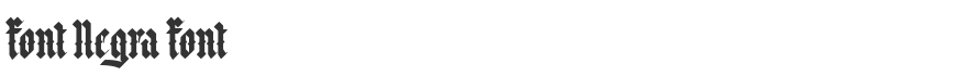 Font Negra Font