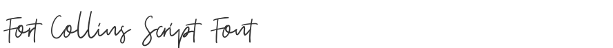 Fort Collins Script Font
