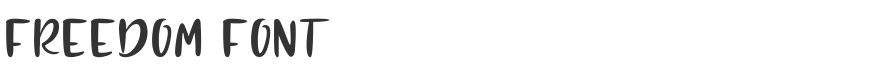 Freedom Font