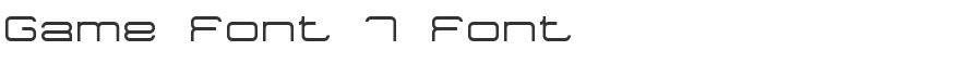Game Font 7 Font