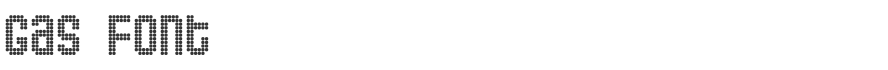 Gas Font