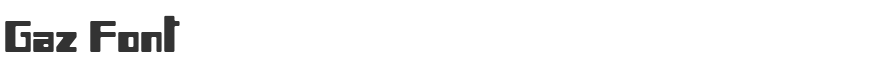Gaz Font