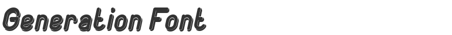 Generation Font