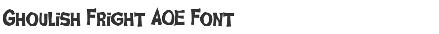Ghoulish Fright AOE Font