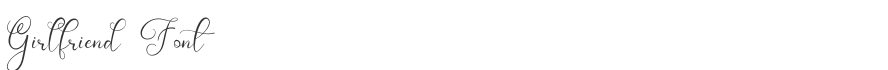 Girlfriend Font