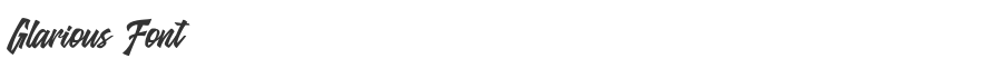Glarious Font