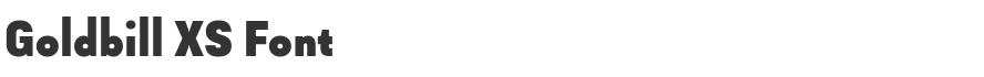 Goldbill XS Font