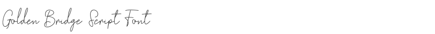 Golden Bridge Script Font