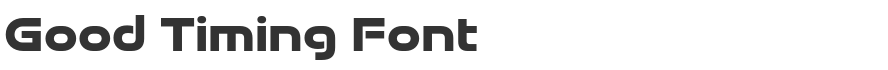 Good Timing Font