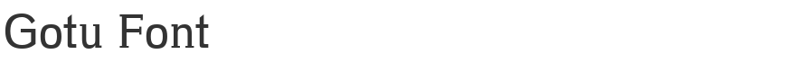Gotu Font