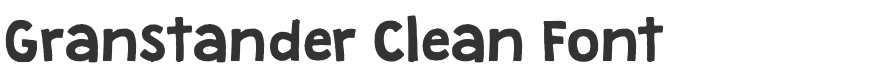 Granstander Clean Font